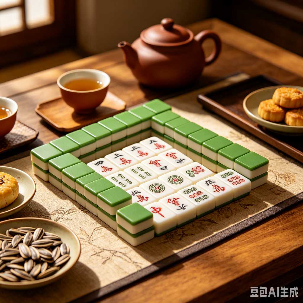 stable print mahjong set